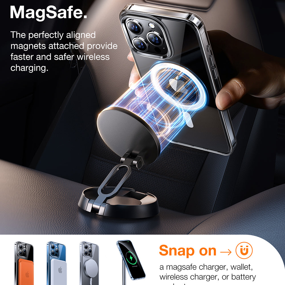 MagSafe futrola za Apple iPhone 15 Pro, Torras, Diamond, Prozirna