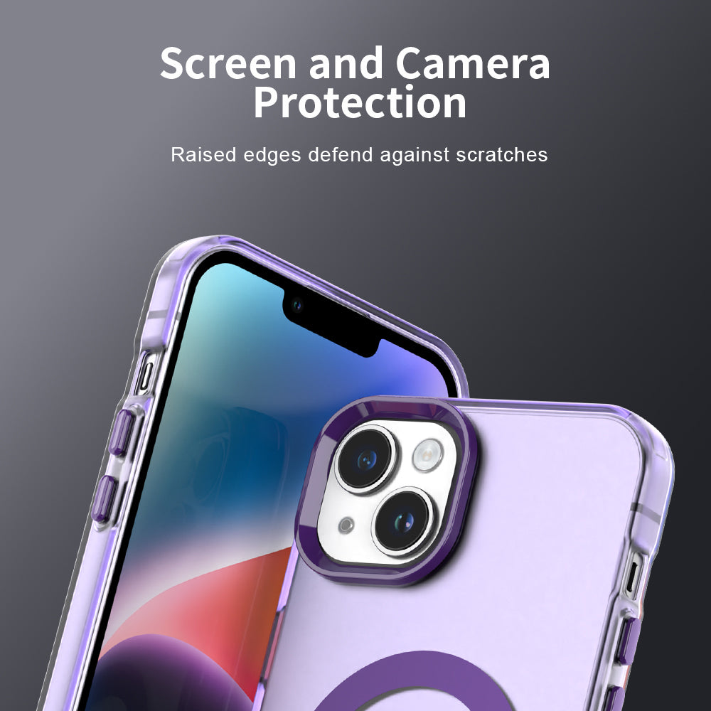 MagSafe futrola za Apple iPhone 15, Techsuit, CandyCase, Ljubičasta