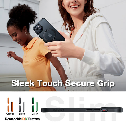 MagSafe futrola za Apple iPhone 15, Torras, Ostand Pro, Crna