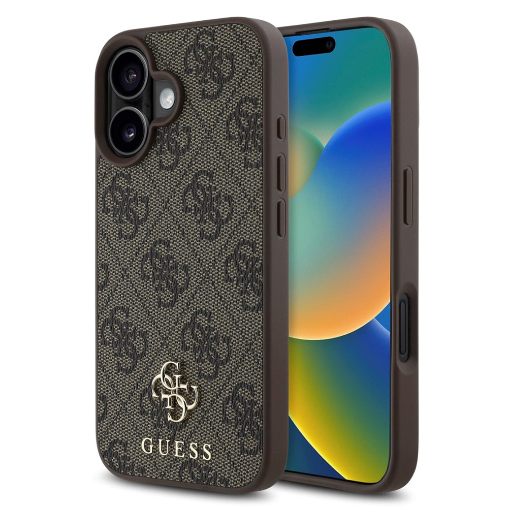 MagSafe futrola za Apple iPhone 16, Guess, 4G Classic, smeđa