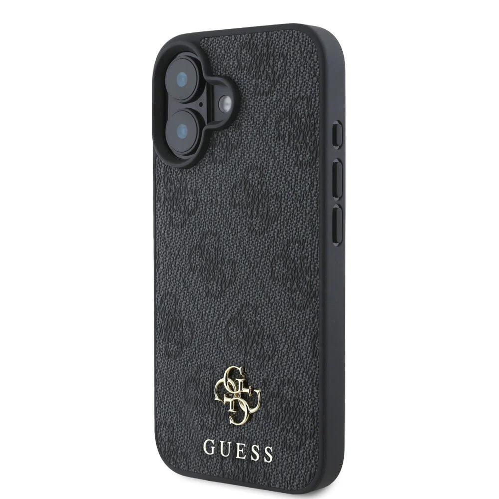 MagSafe futrola za Apple iPhone 16, Guess, 4G Classic, Crna