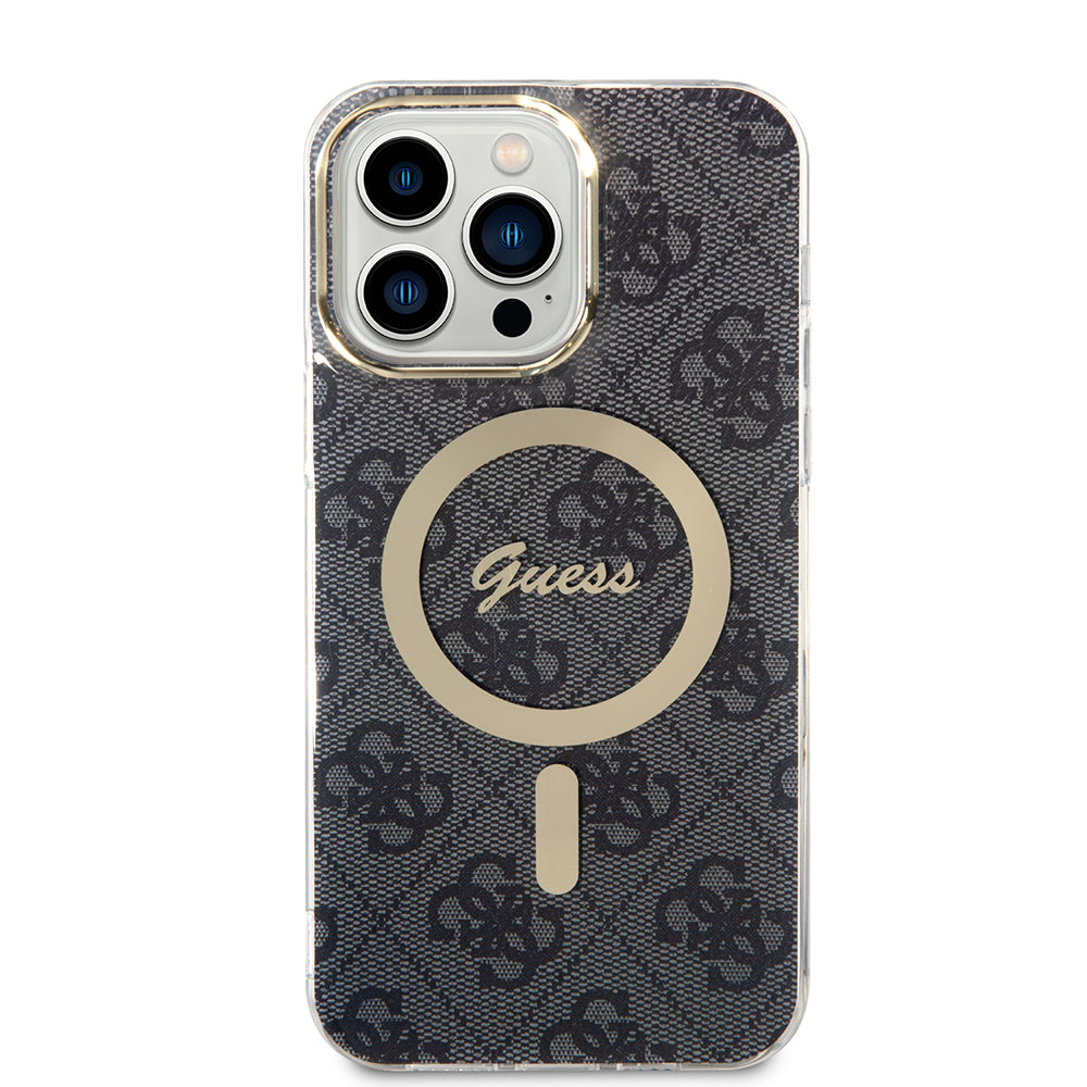 MagSafe futrola za Apple iPhone 16, Guess, IML 4G, Crna