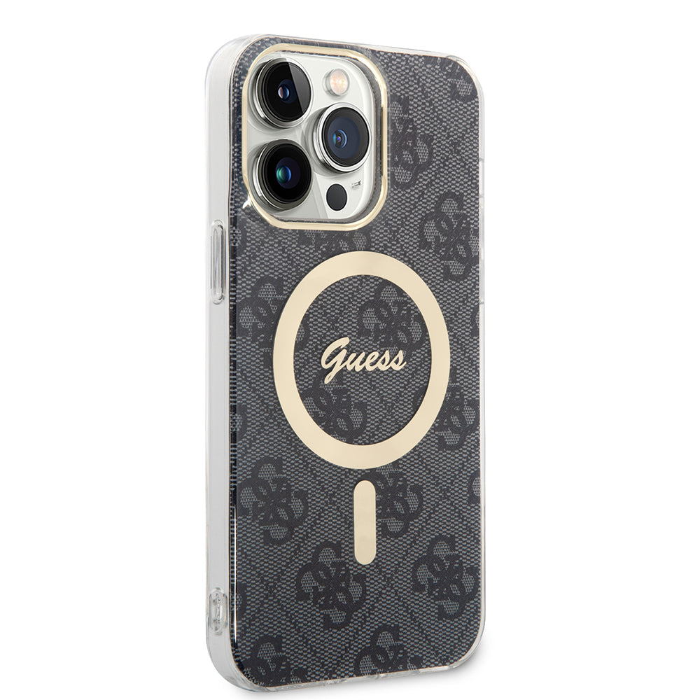 MagSafe futrola za Apple iPhone 16, Guess, IML 4G, Crna