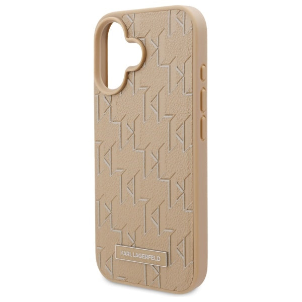 MagSafe futrola za Apple iPhone 16, Karl Lagerfeld, Hot Stamp, Bež