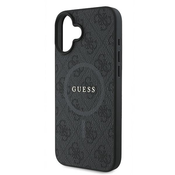 MagSafe futrola za Apple iPhone 16 Plus, Guess, 4G Ring Classic Logo, Crna