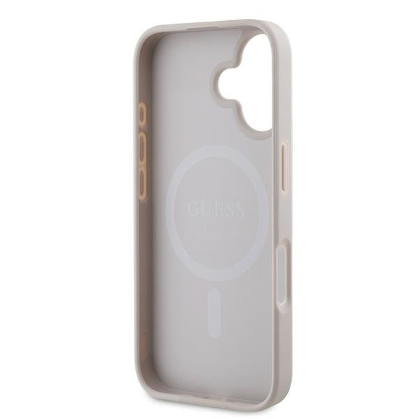 MagSafe futrola za Apple iPhone 16 Plus, Guess, 4G Ring Classic Logo, Roza
