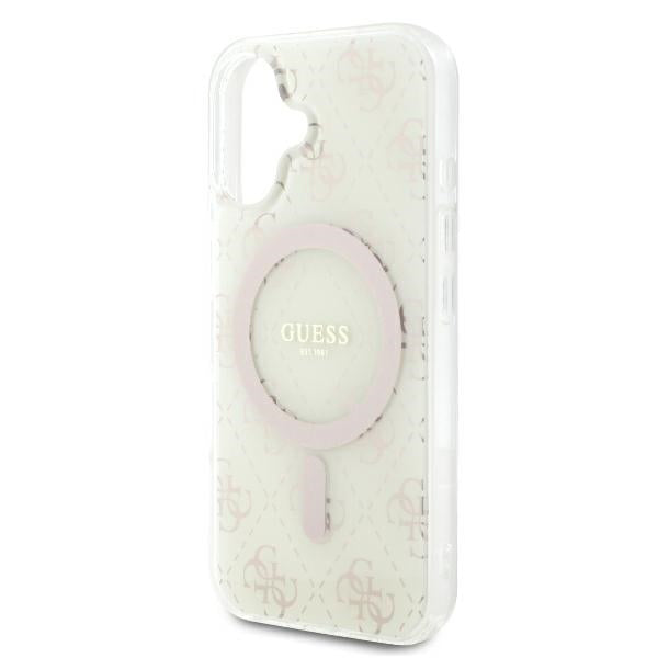 MagSafe futrola za Apple iPhone 16 Plus, Guess, IML 4G pozadina, Bijela