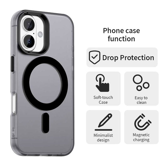 MagSafe futrola za Apple iPhone 16 Plus, Techsuit, CandyCase, Crna