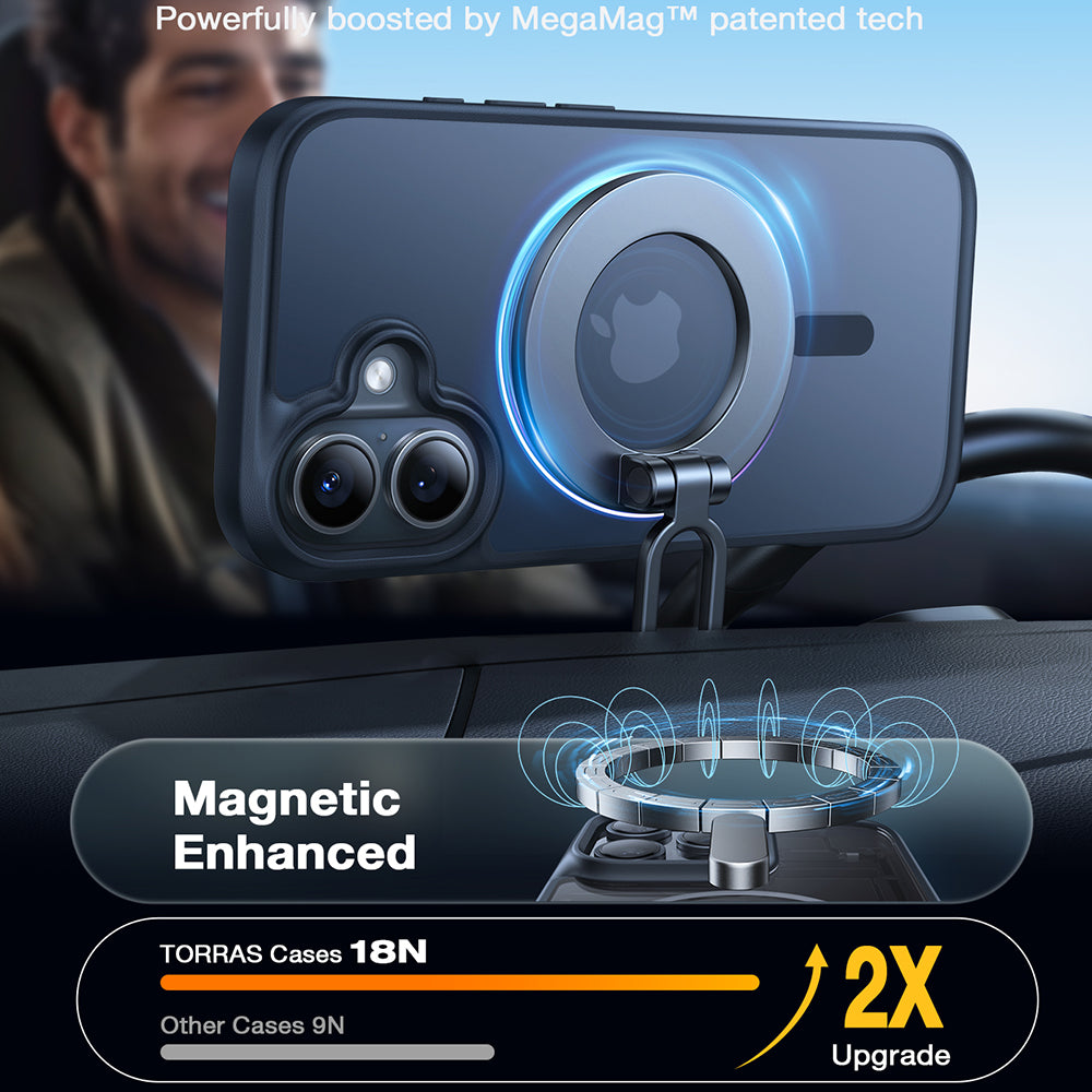 MagSafe futrola za Apple iPhone 16 Plus, Torras, Guardian, Crna