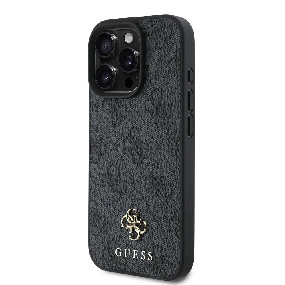 MagSafe futrola za Apple iPhone 16 Pro, Guess, 4G Classic, Crna