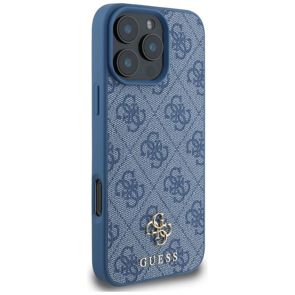 MagSafe futrola za Apple iPhone 16 Pro, Guess, 4G Small and Classic Logo, Plava