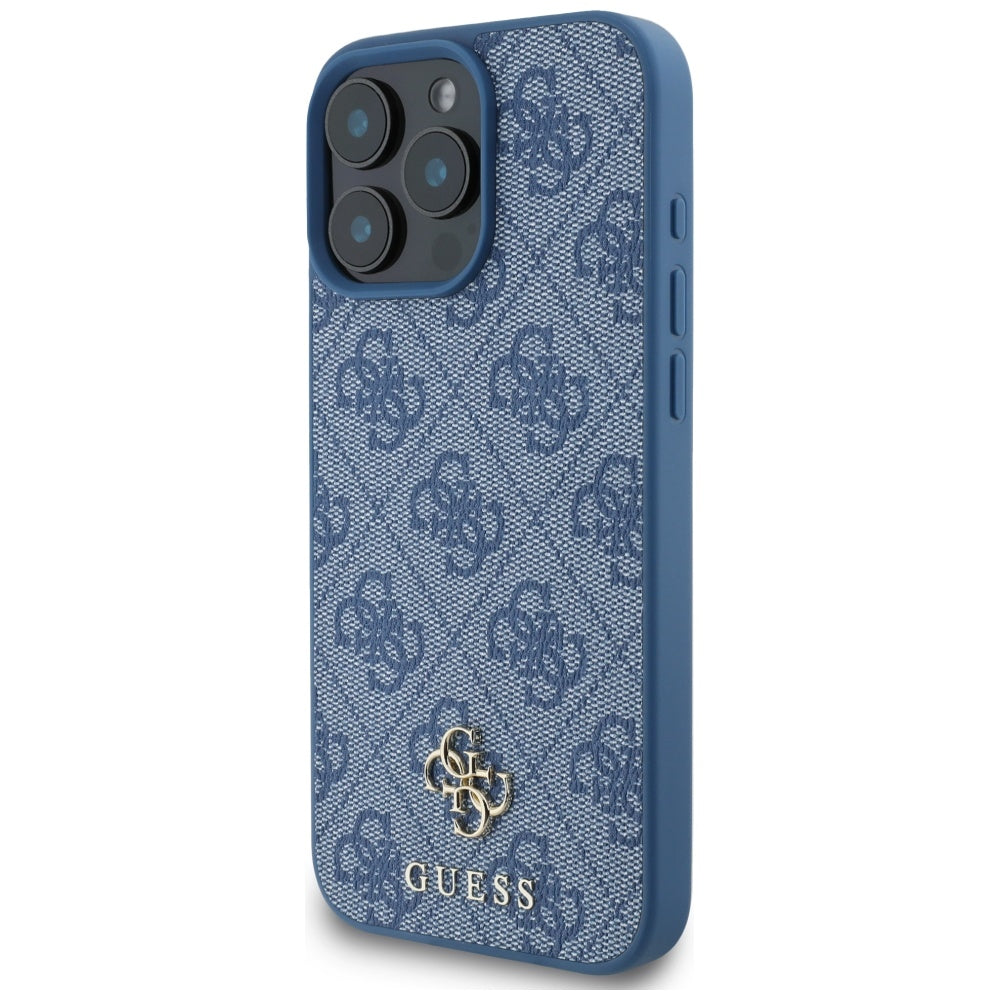 MagSafe futrola za Apple iPhone 16 Pro, Guess, 4G Small and Classic Logo, Plava