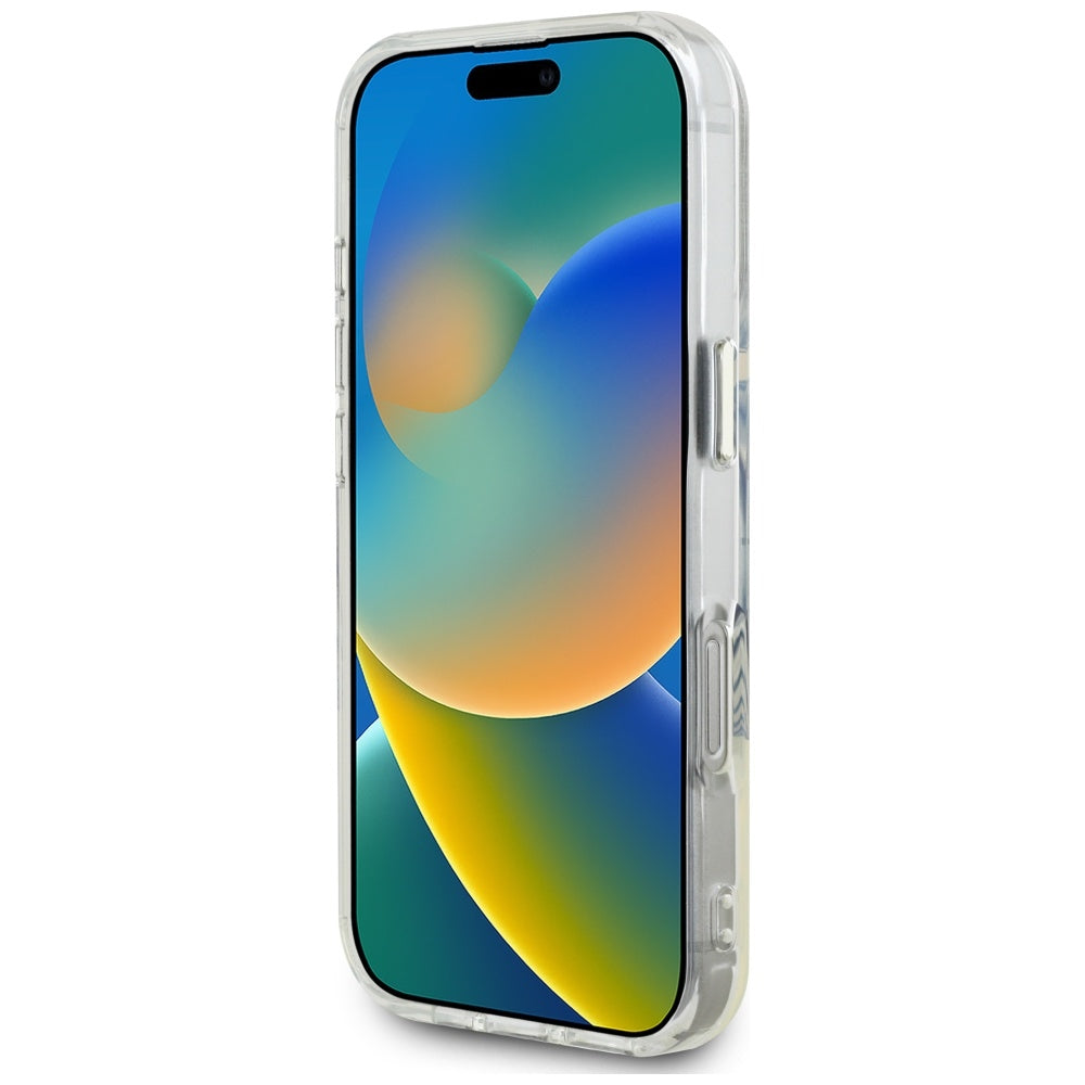 MagSafe futrola za Apple iPhone 16 Pro, Guess, IML Metal Colored Circle, Roza