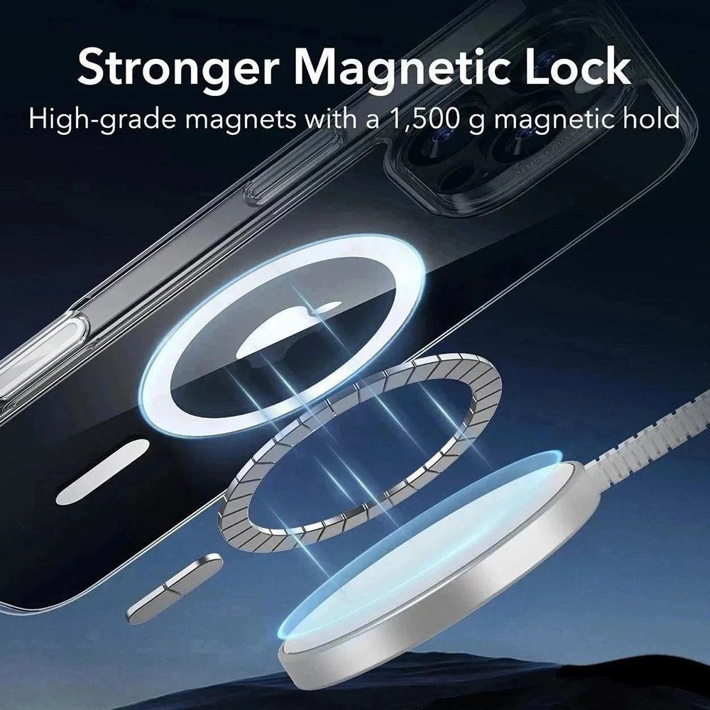 Husa MagSafe za Apple iPhone 16 Pro Max, ESR, Classic Hybrid Slide, Crno Prozirna