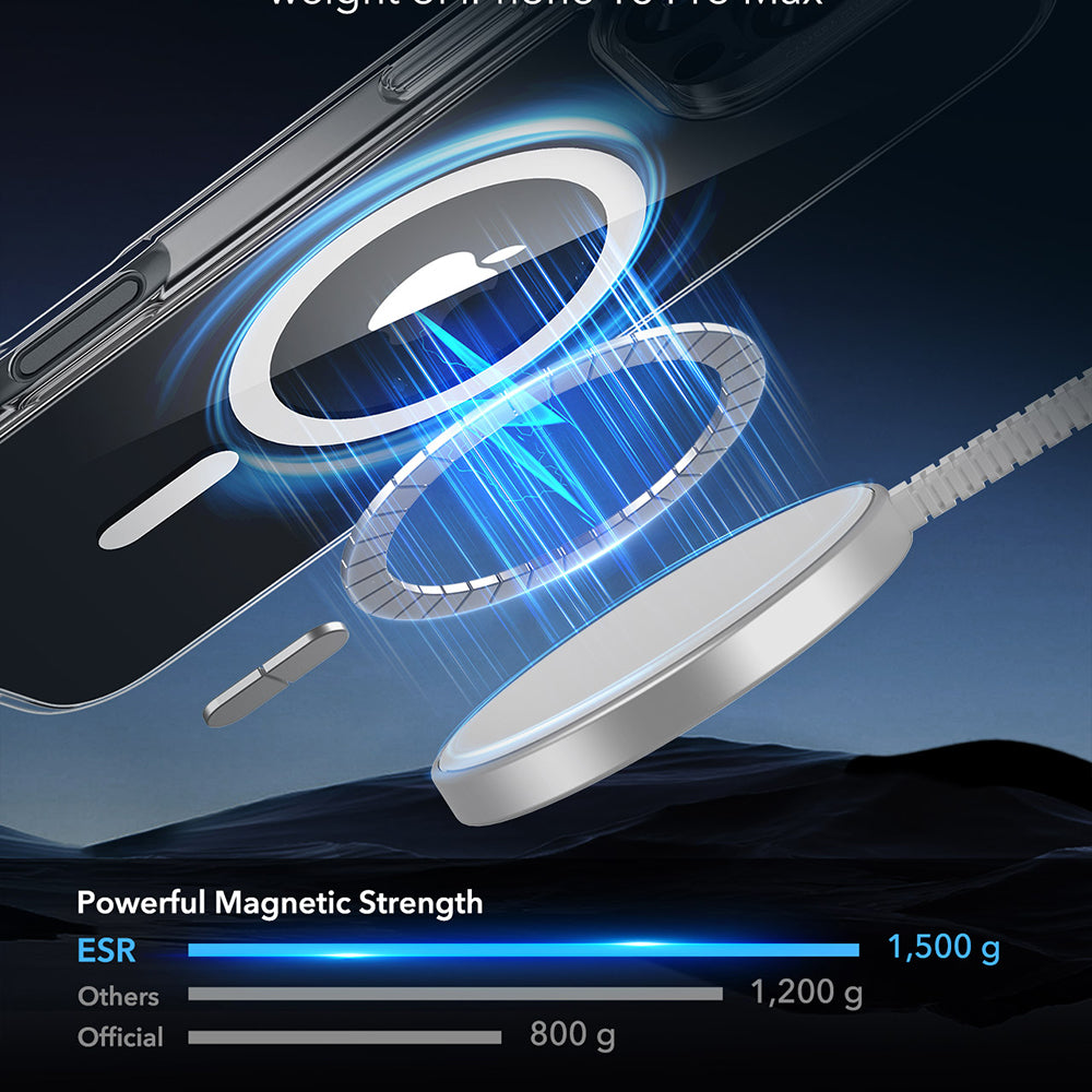 Futrola MagSafe za Apple iPhone 16 Pro Max, ESR, Classic Hybrid, Prozirna