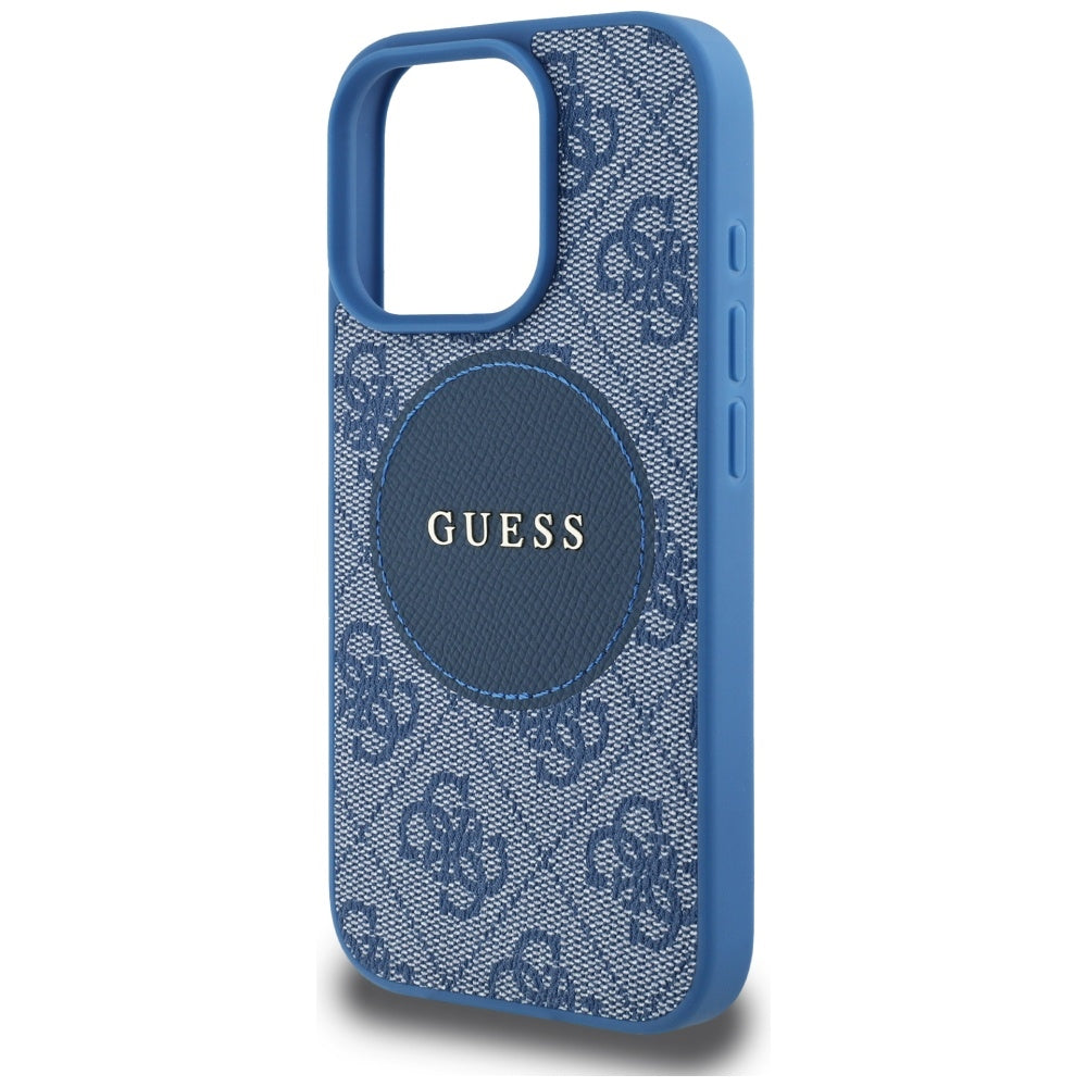 MagSafe futrola za Apple iPhone 16 Pro Max, Guess, 4G Circle Classic Logo, Plava