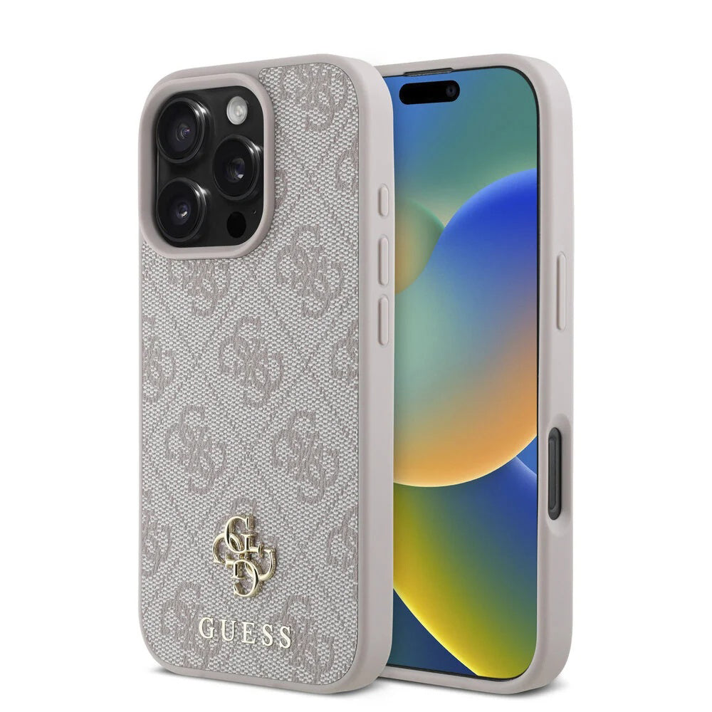 MagSafe futrola za Apple iPhone 16 Pro Max, Guess, 4G Classic, Roza