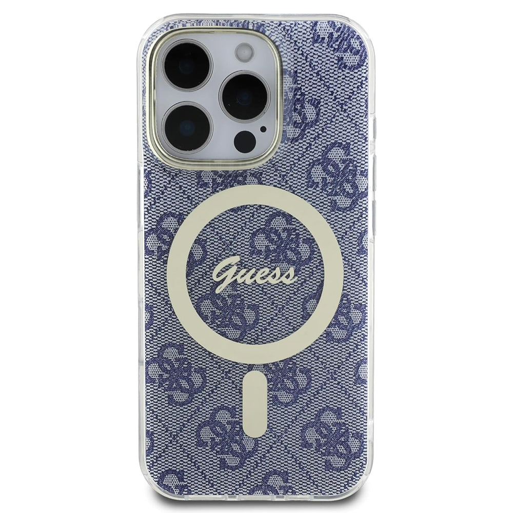 MagSafe futrola za Apple iPhone 16 Pro Max, Guess, IML 4G, Plava