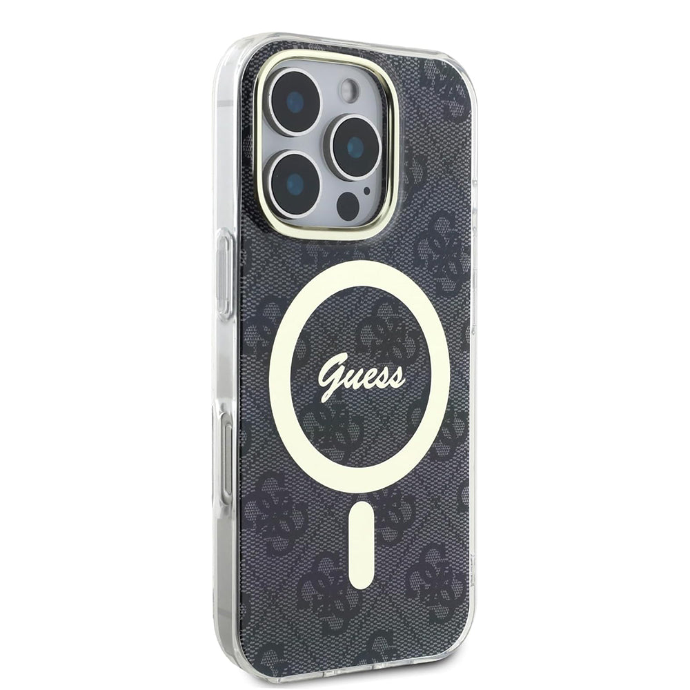 Futrola MagSafe za Apple iPhone 16 Pro Max, Guess, IML 4G, Crna