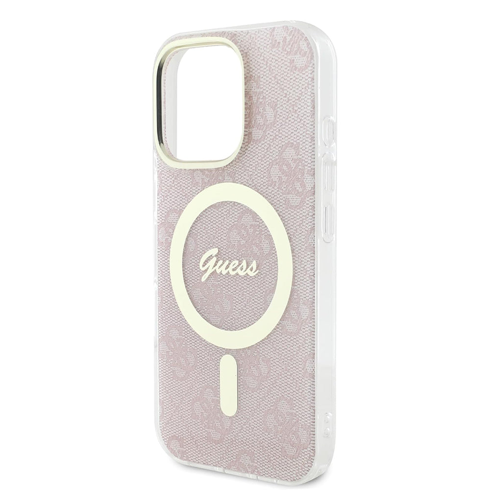 Futrola MagSafe za Apple iPhone 16 Pro Max, Guess, IML 4G, Roza