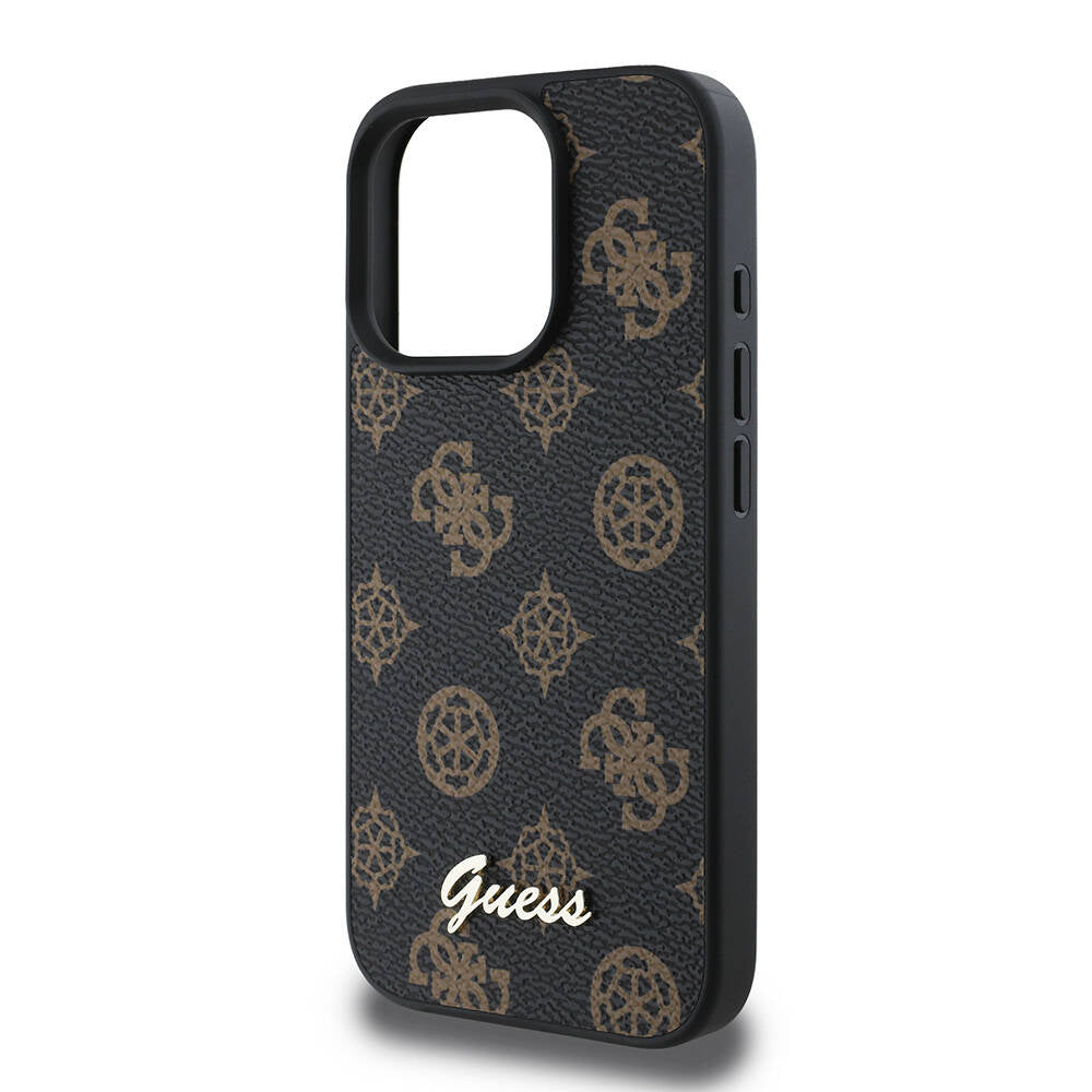 MagSafe futrola za Apple iPhone 16 Pro Max, Guess, Peony Script, Crna