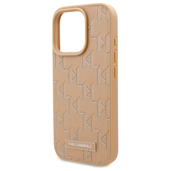 MagSafe futrola za Apple iPhone 16 Pro Max, Karl Lagerfeld, Hot Stamp, Bež