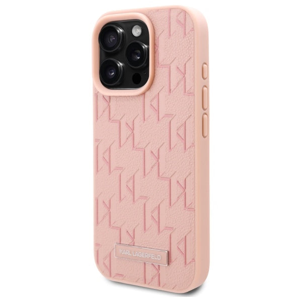 Futrola MagSafe za Apple iPhone 16 Pro Max, Karl Lagerfeld, Hot Stamp, Roza