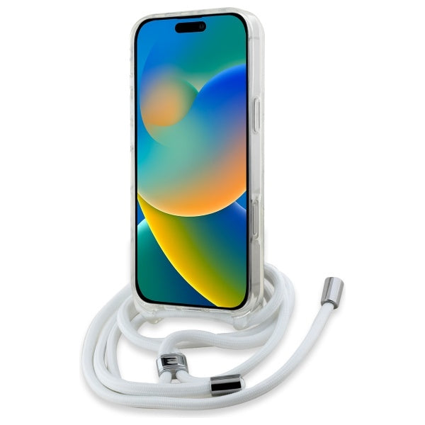Futrola MagSafe za Apple iPhone 16 Pro Max, Karl Lagerfeld, IML Crossbody Karl's Head, Prozirna