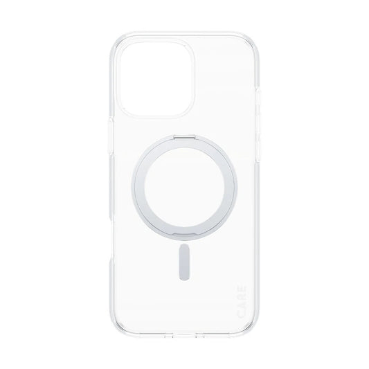 Futrola MagSafe za Apple iPhone 16 Pro Max, PanzerGlass, Care Feature Kickstand, Srebrno prozirna