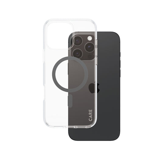 Futrola MagSafe za Apple iPhone 16 Pro Max, PanzerGlass, Care Urban Combat, Crna Prozirnost