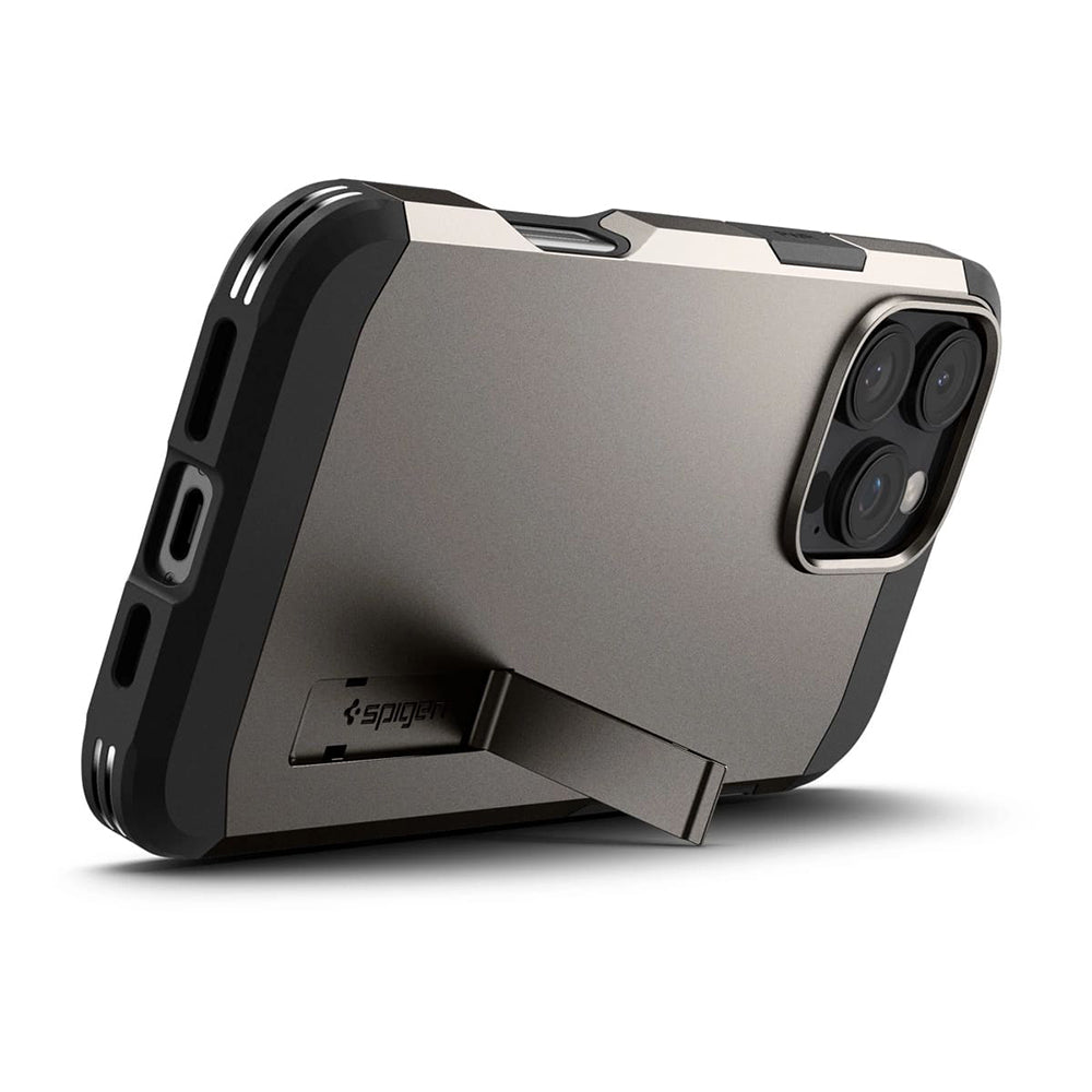 Futrola MagSafe za Apple iPhone 16 Pro Max, Spigen, Tough Armor, Siva ACS08012