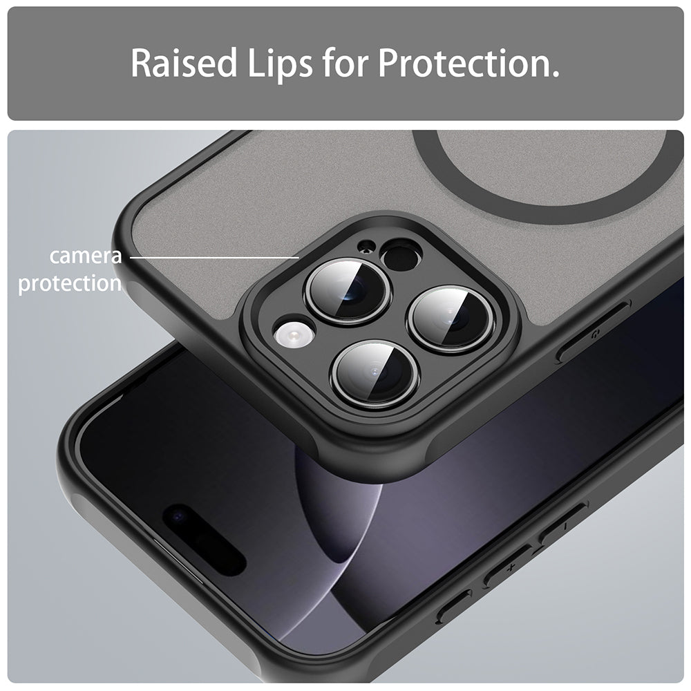MagSafe futrola za Apple iPhone 16 Pro Max, Techsuit, HaloFrost II, Crna