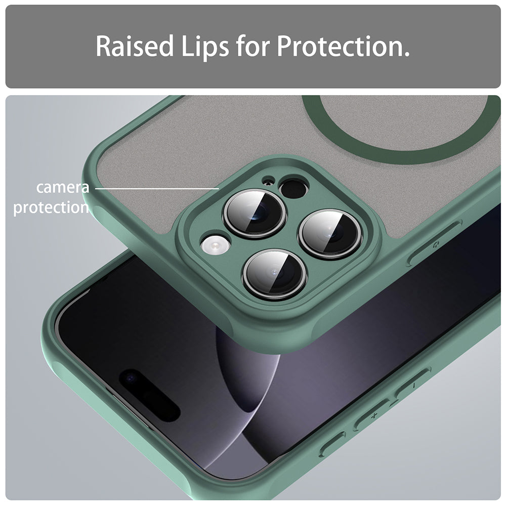 MagSafe futrola za Apple iPhone 16 Pro Max, Techsuit, HaloFrost II, Zelena