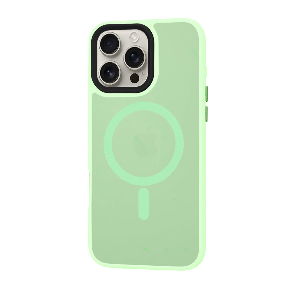 MagSafe futrola za Apple iPhone 16 Pro Max, Techsuit, HaloFrost, Svijetlo Zelena
