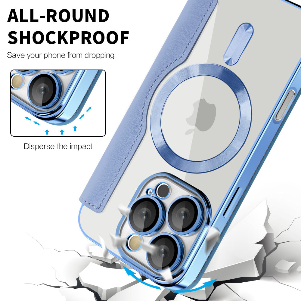 MagSafe futrola za Apple iPhone 16 Pro Max, Techsuit, SmartMag Book, Plava