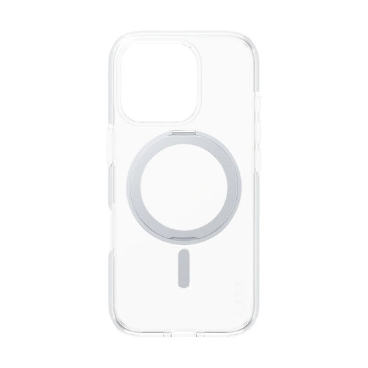 Futrola MagSafe za Apple iPhone 16 Pro, PanzerGlass, Care Feature Kickstand, Srebrno prozirna