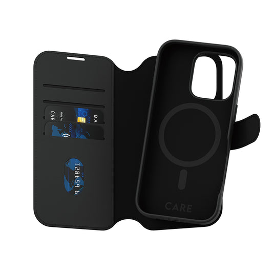 Futrola MagSafe za Apple iPhone 16 Pro, PanzerGlass, Care Feature Tango Two-in-One, Crna
