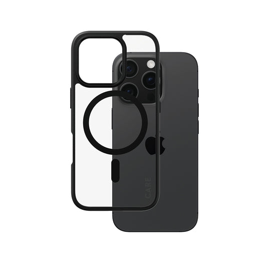 Futrola MagSafe za Apple iPhone 16 Pro, PanzerGlass, Care Urban Combat, Crno Prozirna