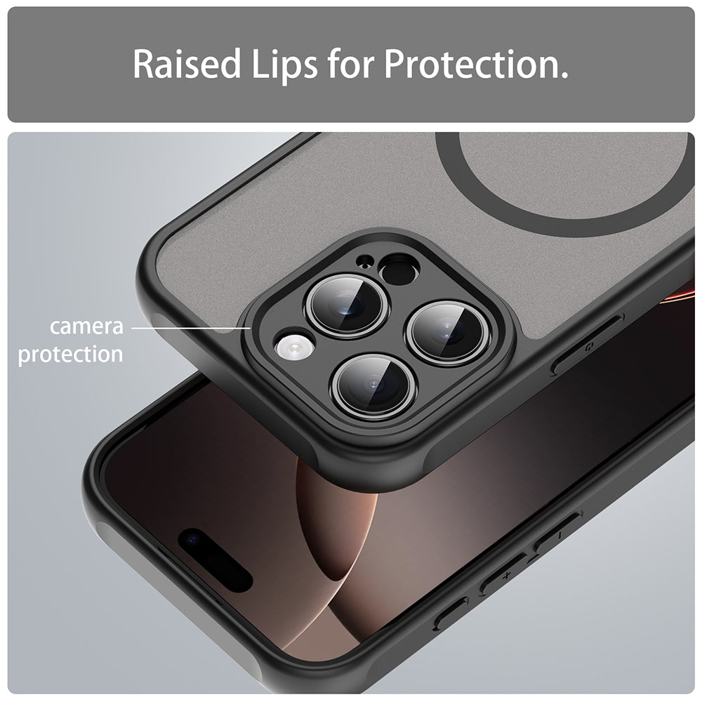 MagSafe futrola za Apple iPhone 16 Pro, Techsuit, HaloFrost II, Crna