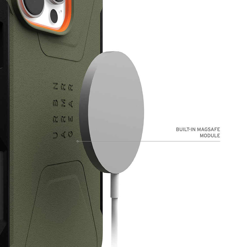 MagSafe futrola za Apple iPhone 16 Pro, Urban Armor Gear, Civilian, Zelena