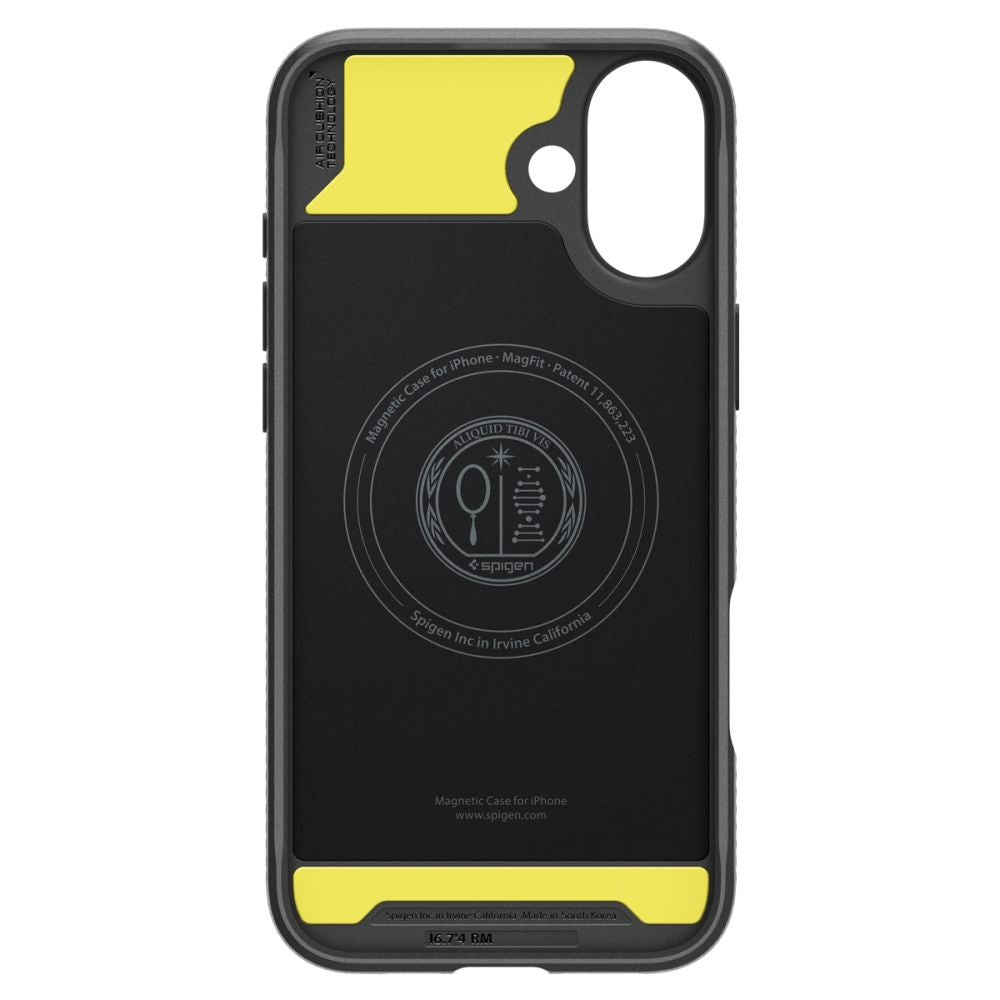 MagSafe futrola za Apple iPhone 16, Spigen, Rugged Armor, Mat crna