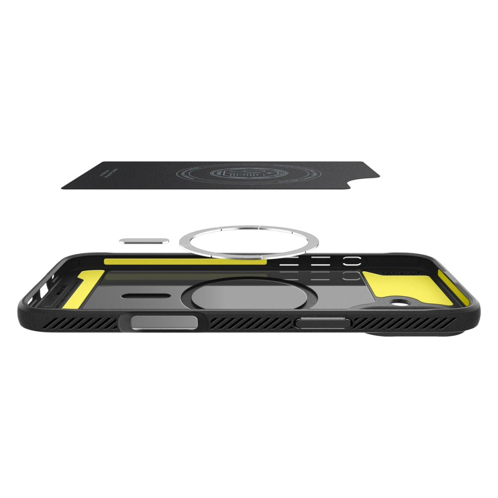 MagSafe futrola za Apple iPhone 16, Spigen, Rugged Armor, Mat crna