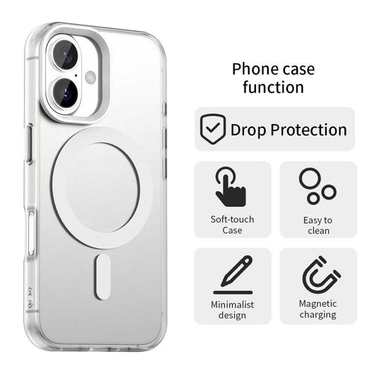 MagSafe futrola za Apple iPhone 16, Techsuit, CandyCase, Bijela