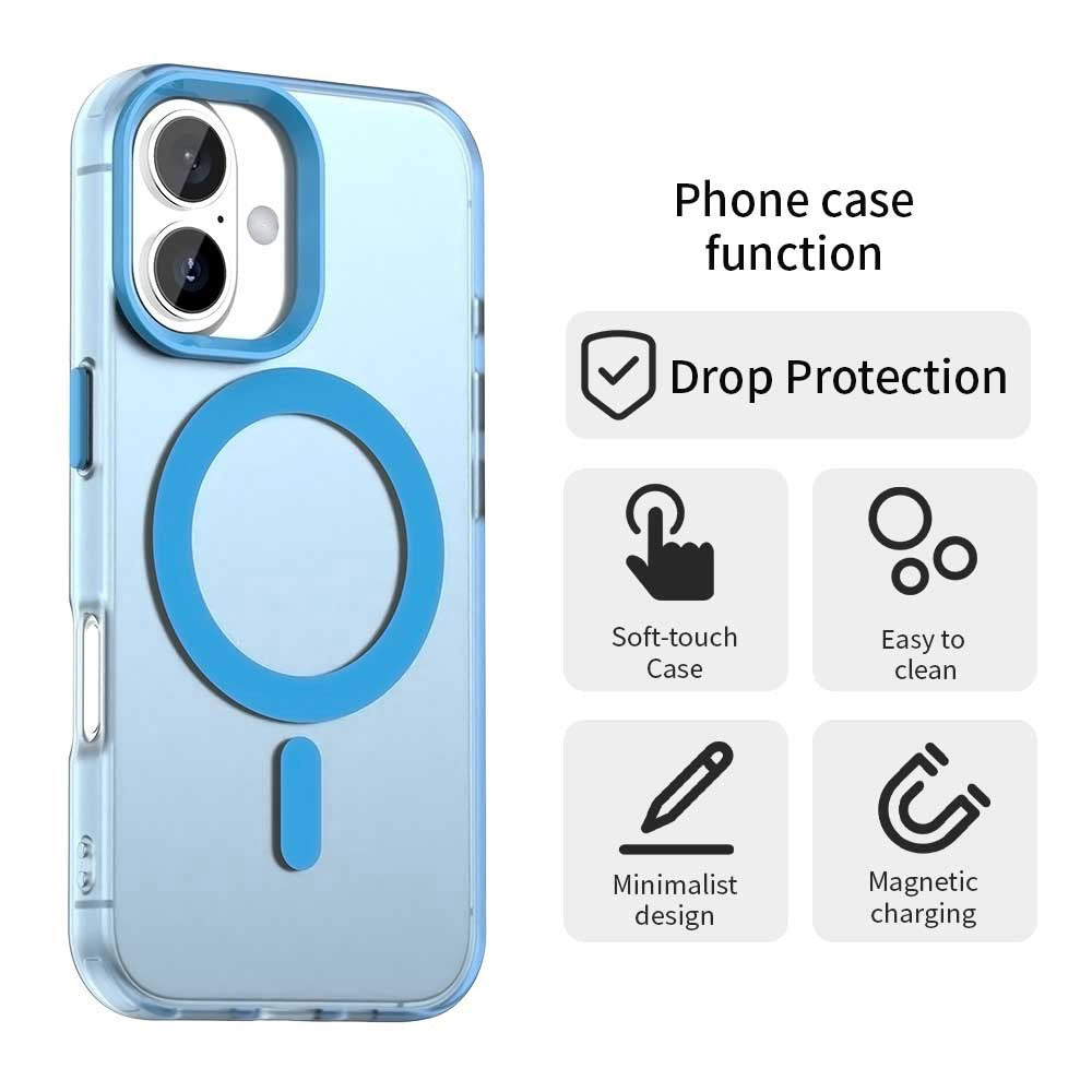 MagSafe futrola za Apple iPhone 16, Techsuit, CandyCase, Plava