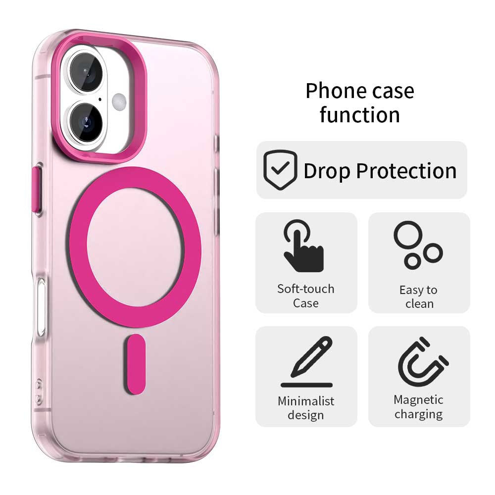 MagSafe futrola za Apple iPhone 16, Techsuit, CandyCase, Roza