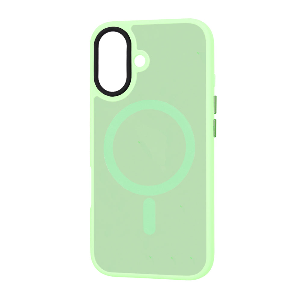 MagSafe maska za Apple iPhone 16, Techsuit, HaloFrost, Svijetlo Zelena