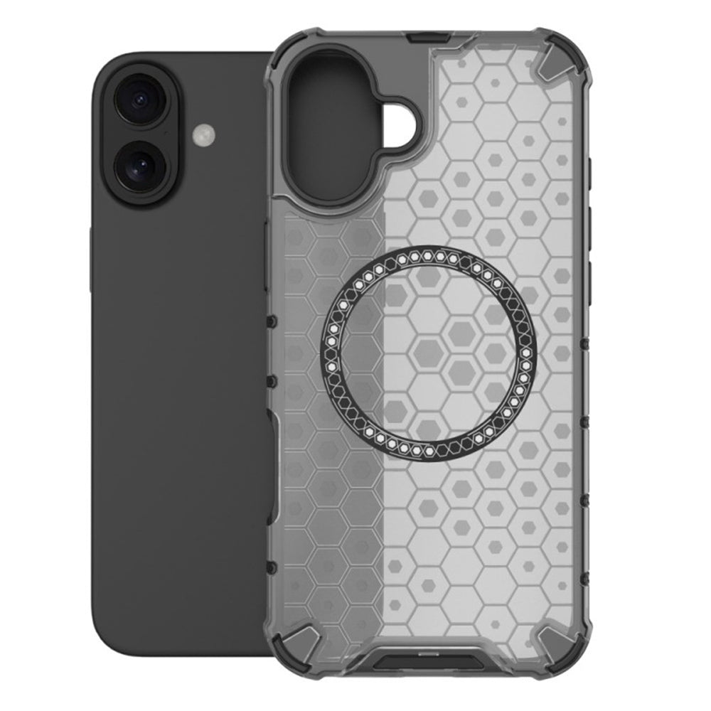 MagSafe maska za Apple iPhone 16, Techsuit, HoneyComb Shield, Bijela