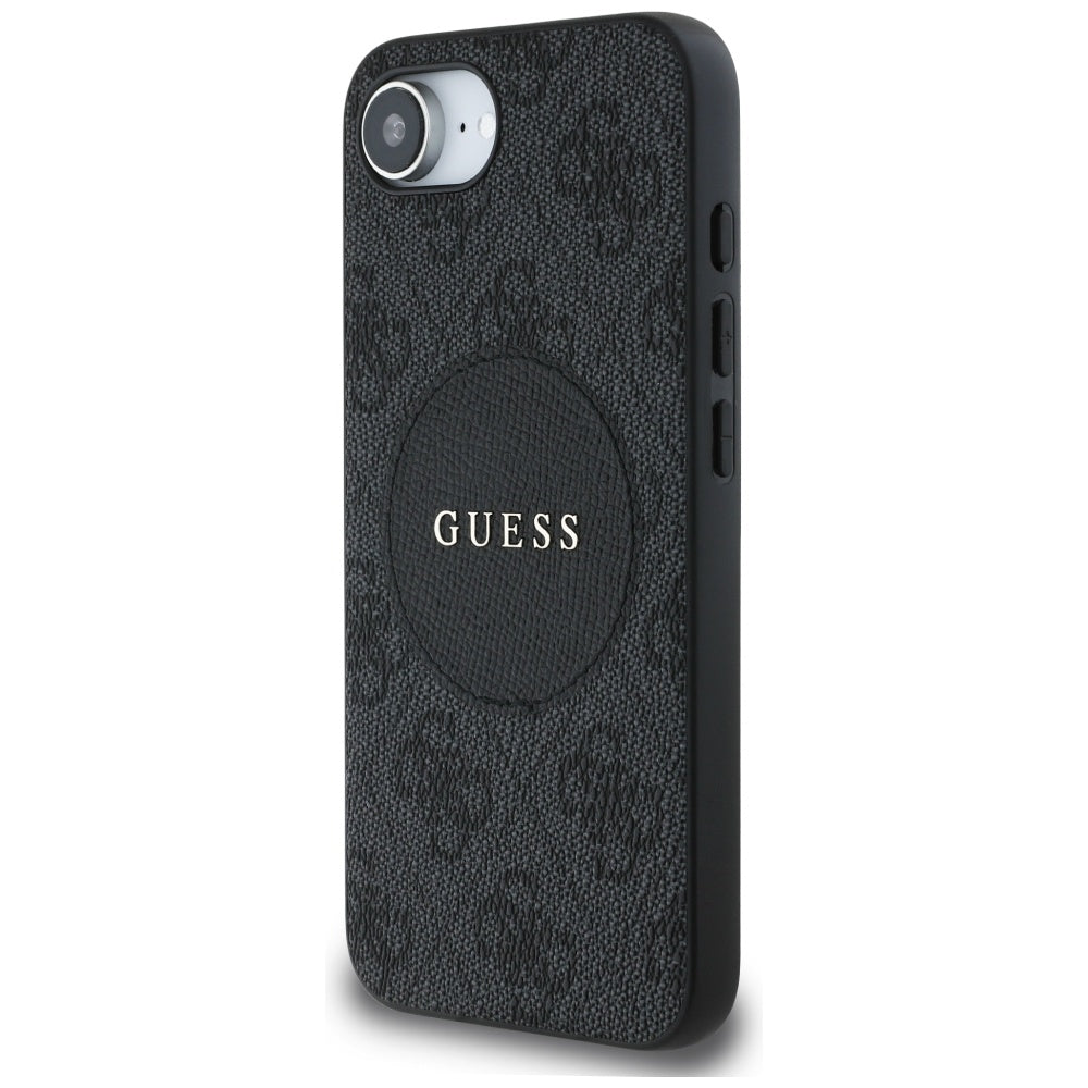 MagSafe futrola za Apple iPhone 17e / 16e, Guess, 4G Circle Classic Logo, smeđa