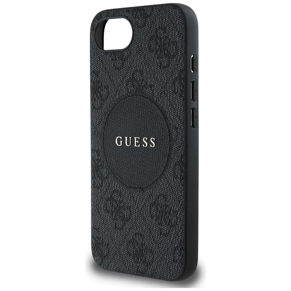 MagSafe futrola za Apple iPhone 17e / 16e, Guess, 4G Circle Classic Logo, Crna