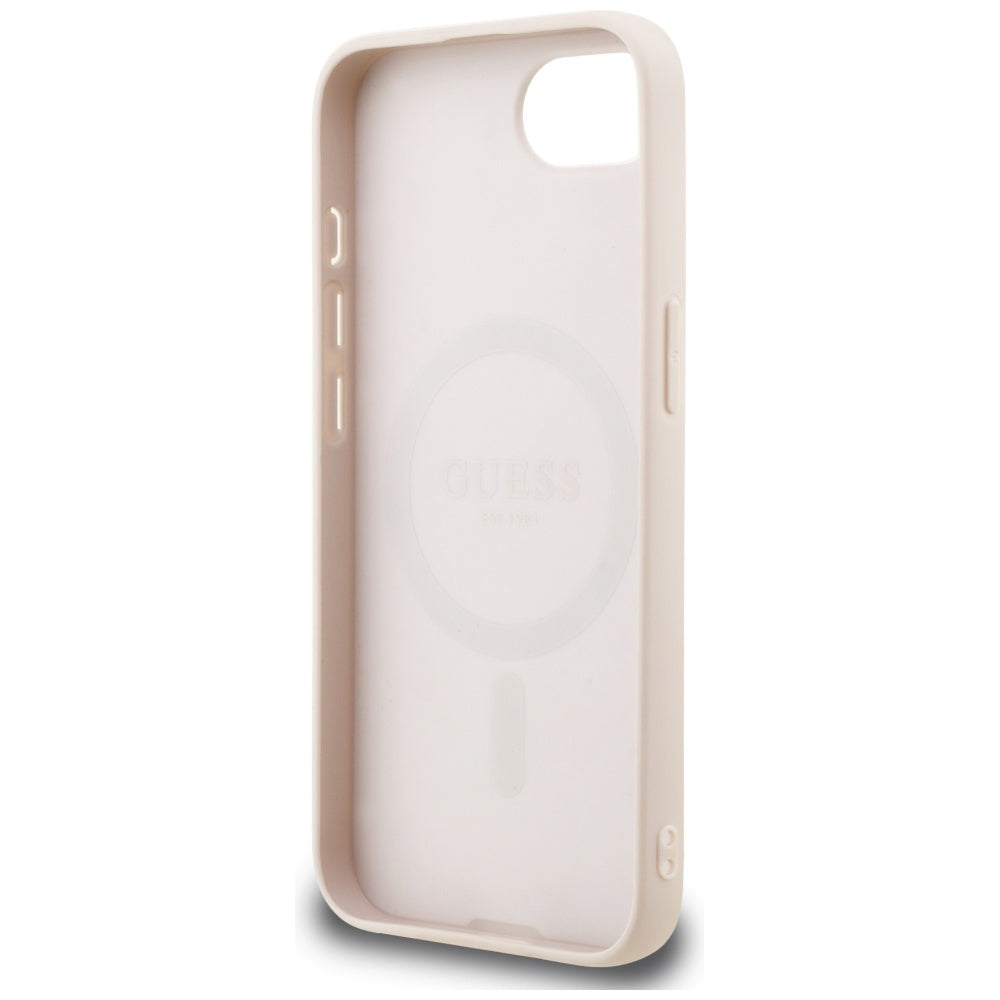 MagSafe futrola za Apple iPhone 17e / 16e, Guess, 4G Classic, Roza